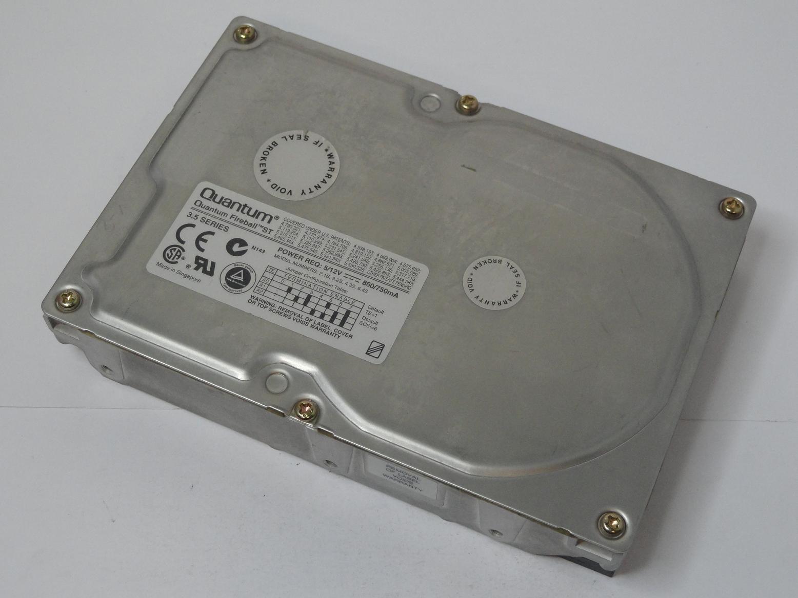 ST21S013 - Quantum 2.1Gb SCSI 50 Pin 5400rpm 3.5in HDD - Refurbished