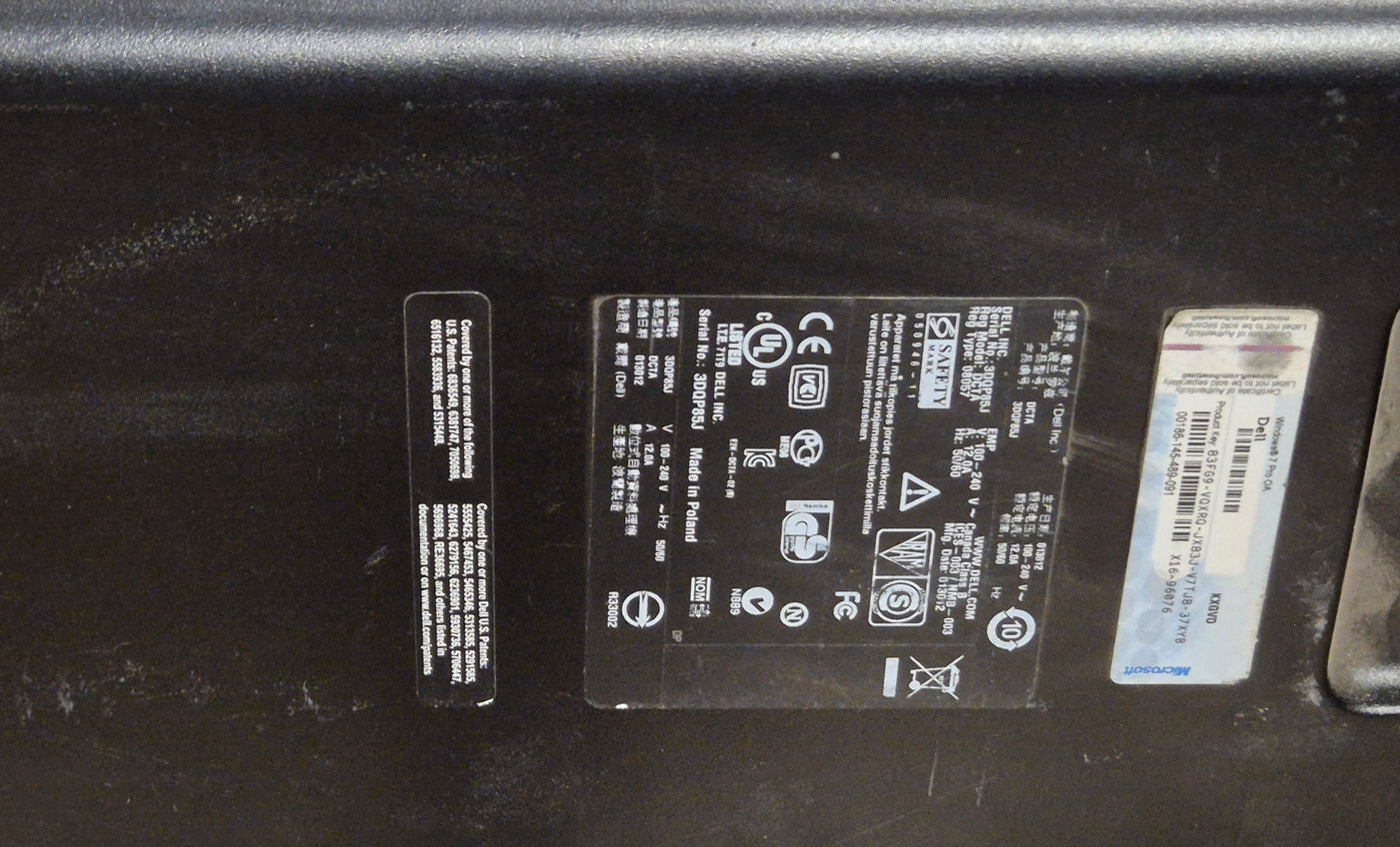 Dell Precision T5500 Xeon X5690 3.47GHz DVD NO HDD NO RAM NO OS Win7Pro COA present USED
