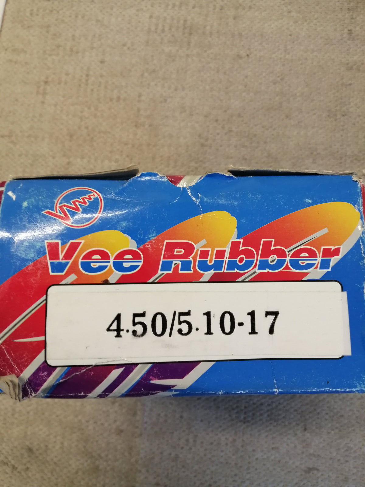 VEE RUBBER MOTORCYCLE INNER TUBE 17 X 450/510  ( 68-032.EA.VEE NOB )