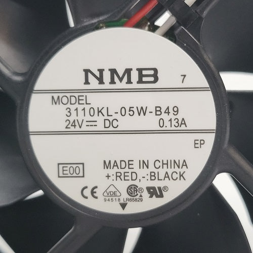 NMB 24V 0.13A 35.3CFM 80x80x25mm DC Brushless Fan Motor ( 3110KL-05W-B49 ) USED