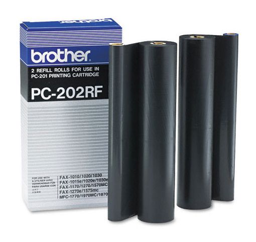Brother 2 Ribbon Refill Rolls ( PC-202RF ) NEW OLD STOCK FINAL SALE