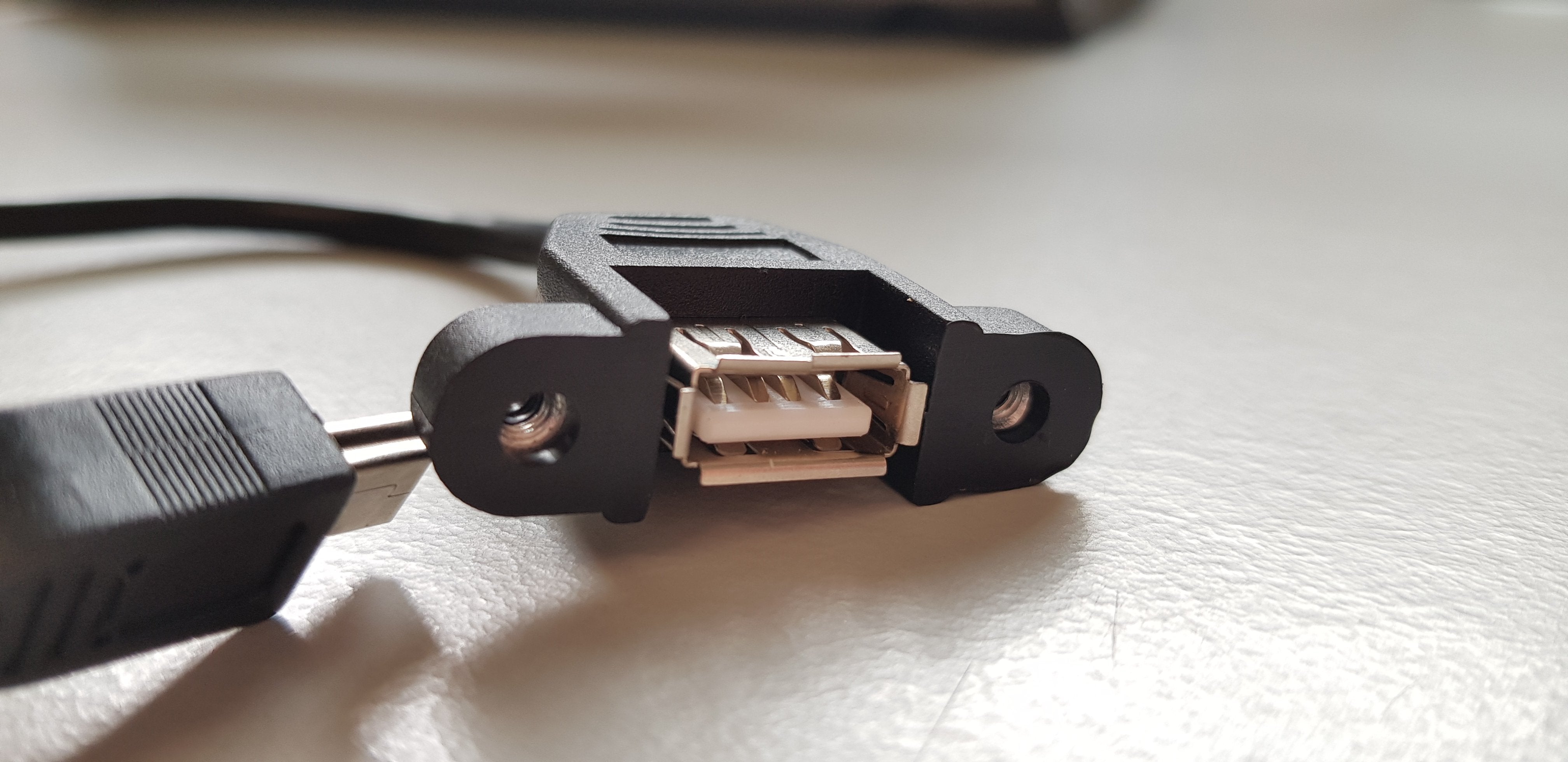 Sinforcon Panel Mount AF USB to mini USB Serial converter cable (CAB0007)