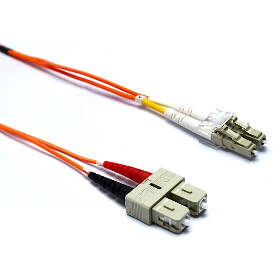 Excel OM2 Fibre Optic Patch Lead LC-SC Multimode 50/125 Duplex Orange 2m ( 200-173 ) NEW