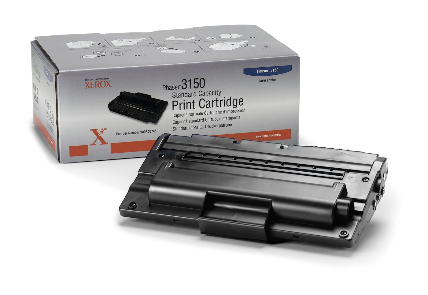 Xerox Phaser 3150 3150N black laser toner cartridge ( 109R00746 ) NEW OLD STOCK FINAL SALE