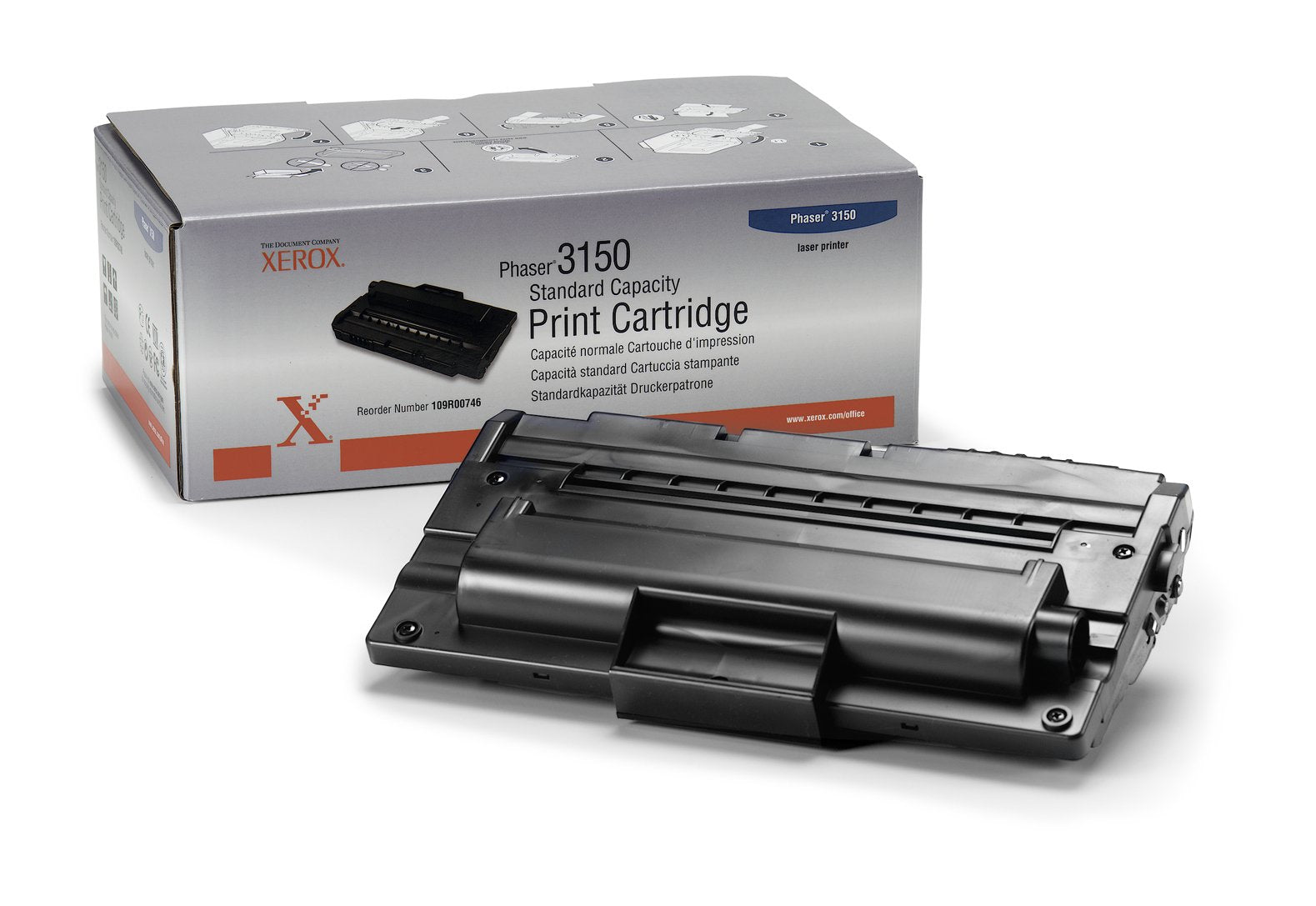 Xerox Phaser 3150 3150N black laser toner cartridge ( 109R00746 ) NEW OLD STOCK FINAL SALE
