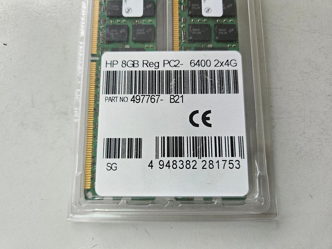 HP Micron 8GB (2x4GB) PC2-6400 DDR2-800Mhz DIMM KIT ( 497767-B21 499277-061 MT36HTF51272PZ-80EH1 ) REF
