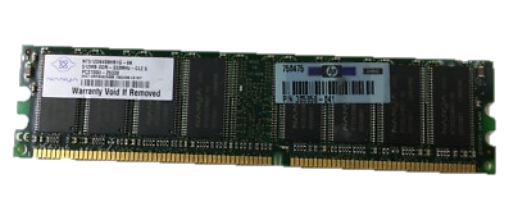 Nanya HP 512MB DDR 333MHz PC-2700 184-Pin CL2.5 NonECC Unbuffered DIMM ( NT512D64S8HB1G-6K 305958-041 ) REF