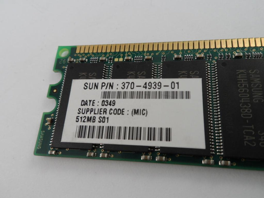 PC2100R-20330-M0 - Samsung Sun 512MB PC2100 DDR-266MHz ECC Registered CL2 184-Pin DIMM Memory Module - Refurbished