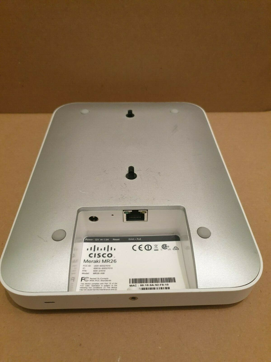 CISCO Meraki Access Point 12V PoE (MR18 HW / 600 26010 A USED)