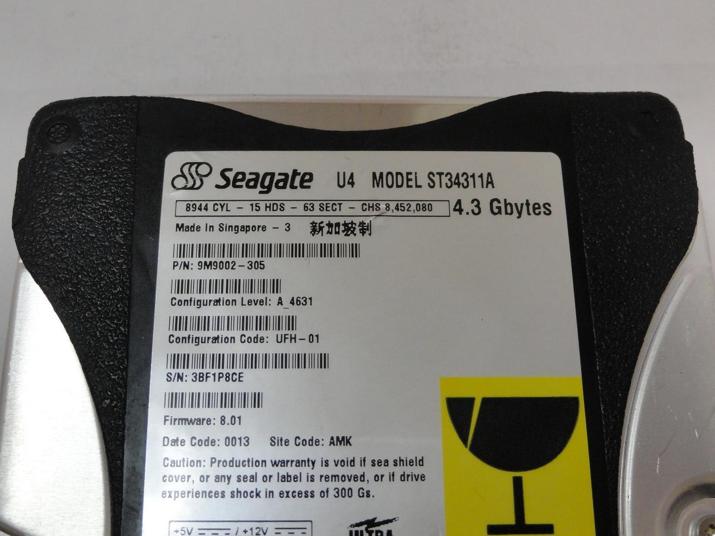 PR11241_9M9002-305_Seagate 4.3GB IDE 5400rpm 3.5in HDD - Image2