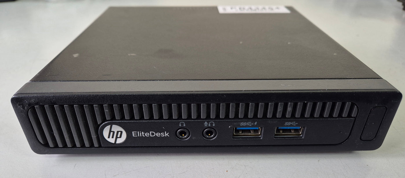 HP EliteDesk 800 G1 Desktop Mini 120GB SSD 4GB RAM i3-4160T 3.1GHz Linux Mint w/ adapter ( L9W49ET#ABU ) USED