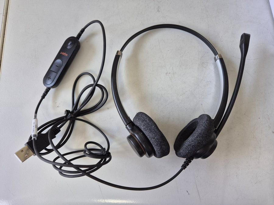Agent Binaural Noise Cancelling USB Headset - NO BAG/CLIP ( AP-2U ) NOB