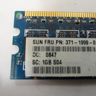 Nanya/ Sun 1GB PC2-5300 DDR2-667MHz DIMM RAM ( NT1GT72U8PA1BY-3C / 371-1999 371-1999-01)SB