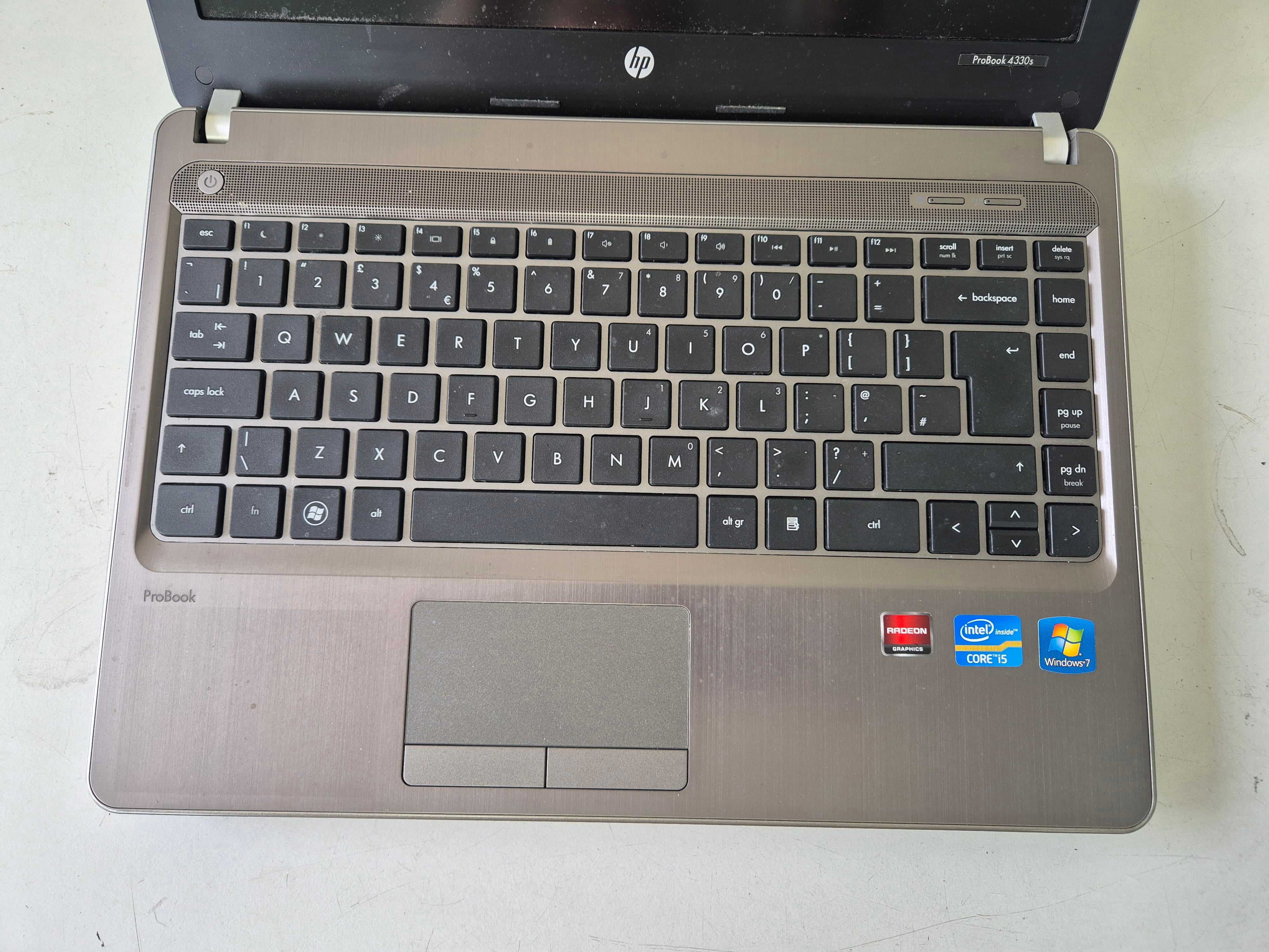 HP ProBook 4330s 600GB HDD 4GB RAM i5-2430M 2.4GHz Win10Pro 13.3" ( A1E92EA#ABU ) USED