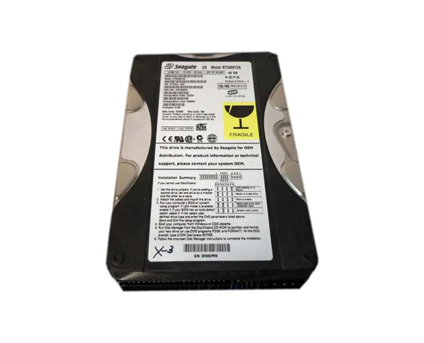 Seagate 40Gb IDE 5400rpm 3.5" Hard Drive ( 9T7002-395 ST340810A ) USED