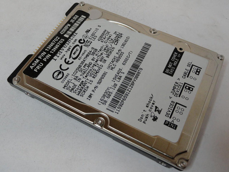13G1815 - Hitachi IBM 30GB IDE 4200rpm 2.5in HDD - Refurbished