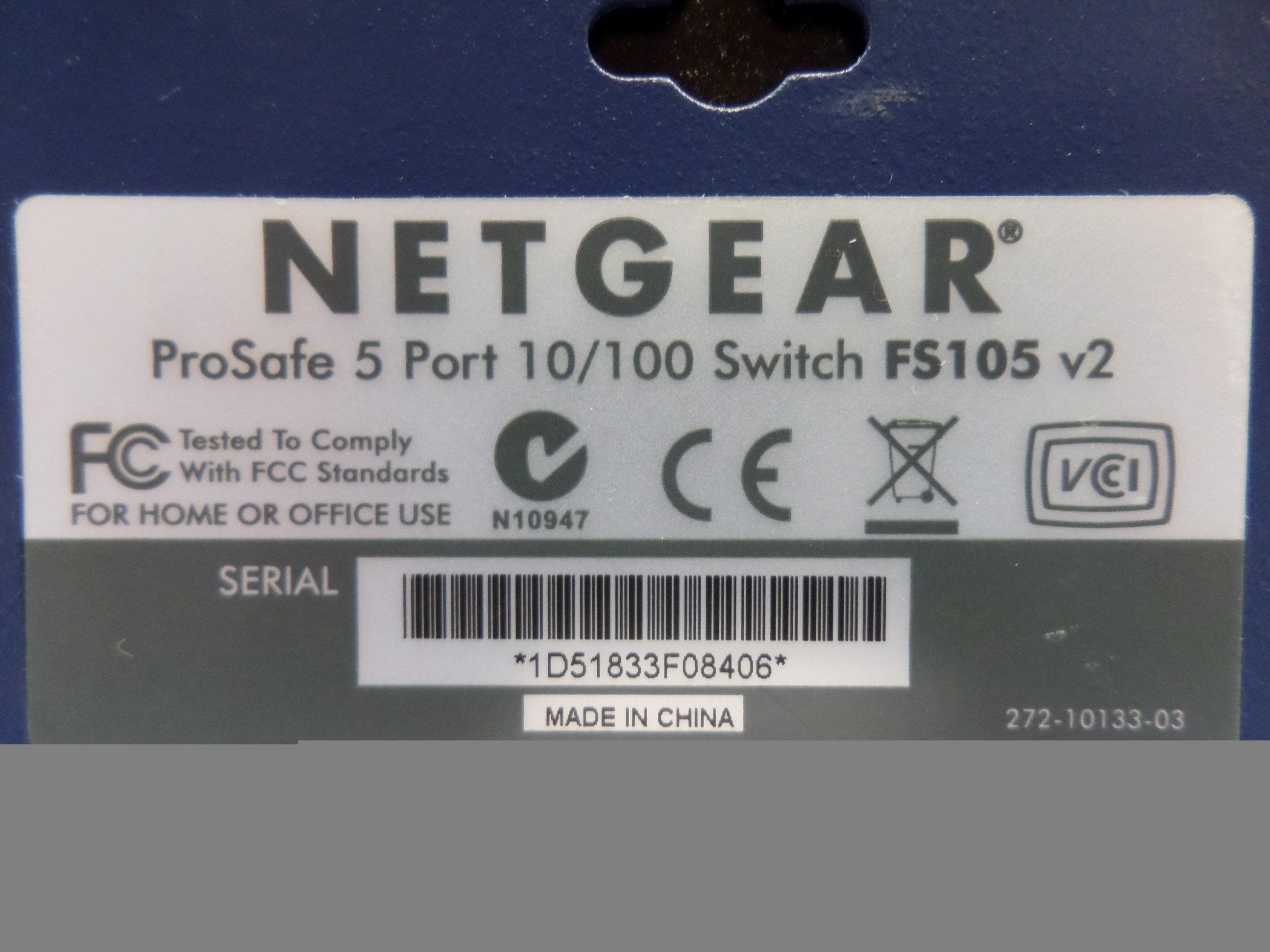 PR18006_FS105V2_Netgear Prosafe 5 Port Fast Ethernet Switch - Image5