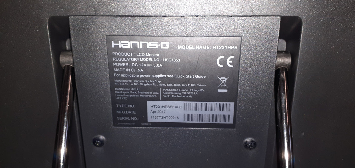 Hannspree HT231HPB 23 inch Touch screen Monitor