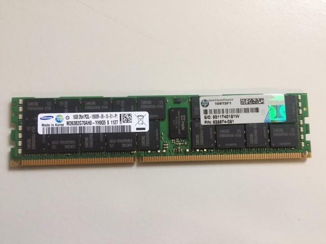 Samsung HP 16GB 2RX4 PC3L-10600R G7 G6 Memory ( 628974-081 M393B2G70AH0-YH9Q5 ) REF