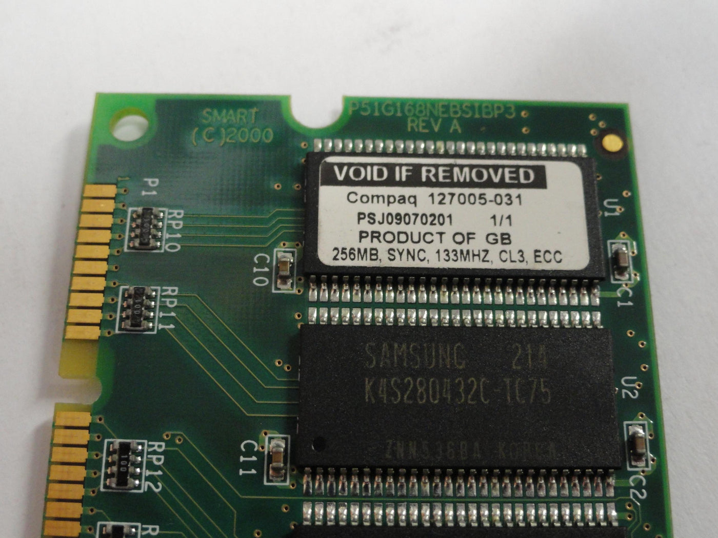 127005-031 - Compaq 256Mb PC133 ECC CL3 SDRAM DIMM - Refurbished