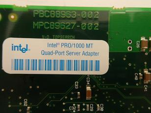 Intel PRO/1000 MT Quad Port Server Adapter Card ( C32199-004 ) REF