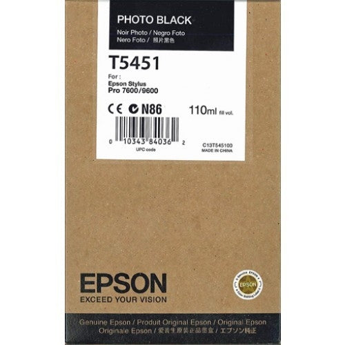 Epson Photographic Dye Black Print cartridge ( T5451 ) NEW OLD STOCK FINAL SALE
