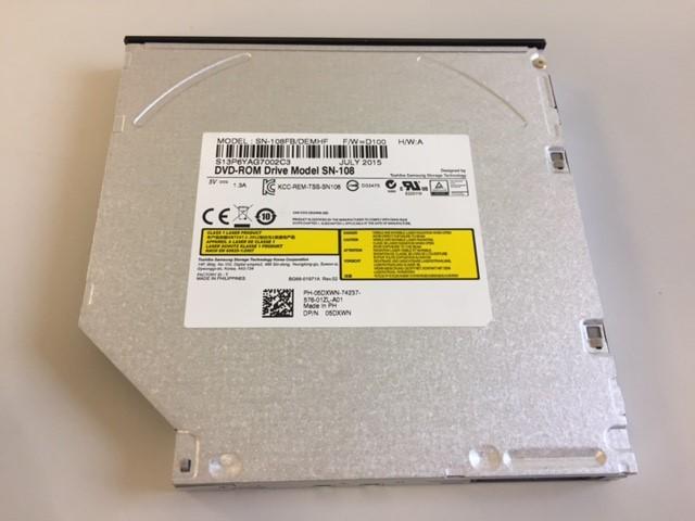 Dell Toshiba Internal Slim DVD ROM Drive Black ( SN-108FB 05DXWN ) REF