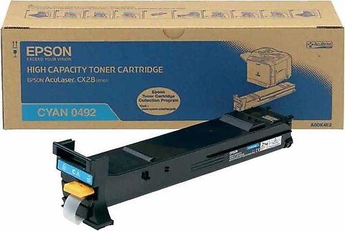 Epson 0492 High Yield Cyan Toner Cartridge ( C13S050492 A0DK4E3 ) NEW OLD STOCK FINAL SALE