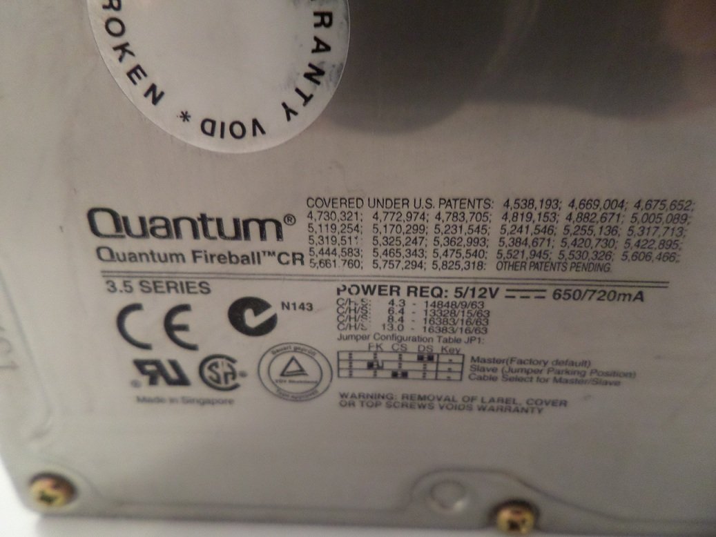 MC2961_CR84A013_Quantum 8.4GB IDE 5400rpm 3.5in HDD - Image5