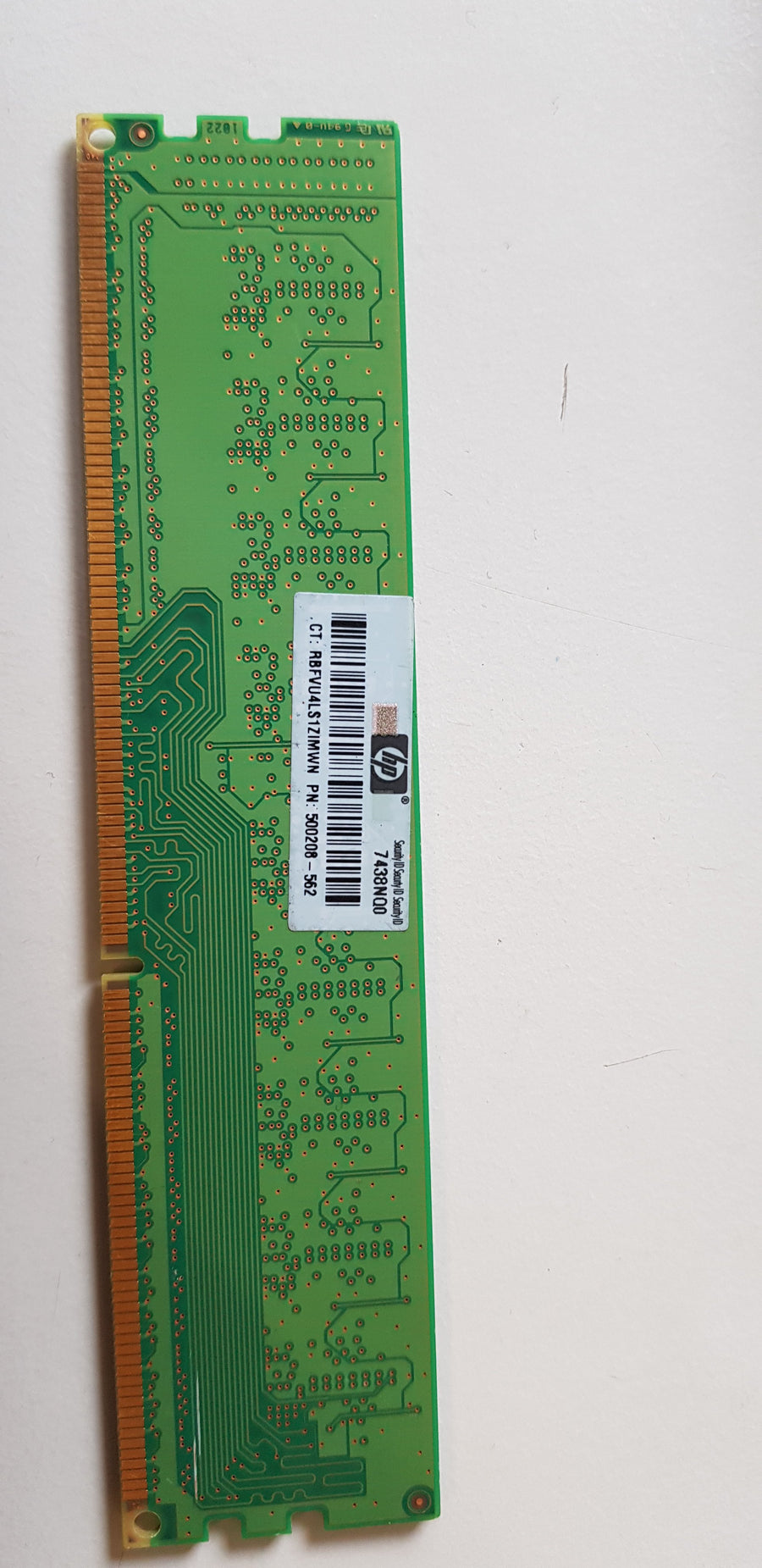 Samsung/HP 1GB PC3-10600 DDR3-1333MHz ECC Unbuffered CL9 240-Pin DIMM Single Rank Memory Module(M391B2873FH0-CH9 / 500208-562)