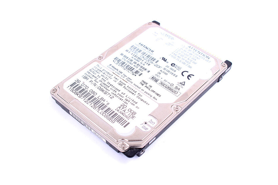Hitachi IBM 20GB IDE 4200rpm 2.5in HDD ( DK23DA-20F 08K9712 ) REF