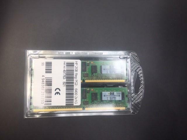 HP 2GB REG ECC PC2-6400 800Mhz Server Memory ( 497763-B21 499275-061 ) NEW