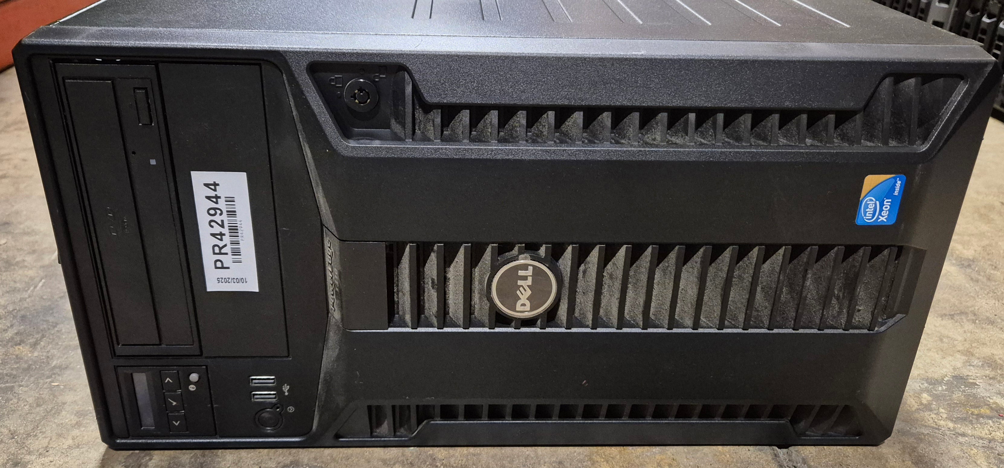 Dell PowerEdge T310 2GB RAM Xeon X3450 2.67GHz NO OS NO HDD Dual PSU x2 Caddies WinSVR 2008 COA ( E09S ) USED