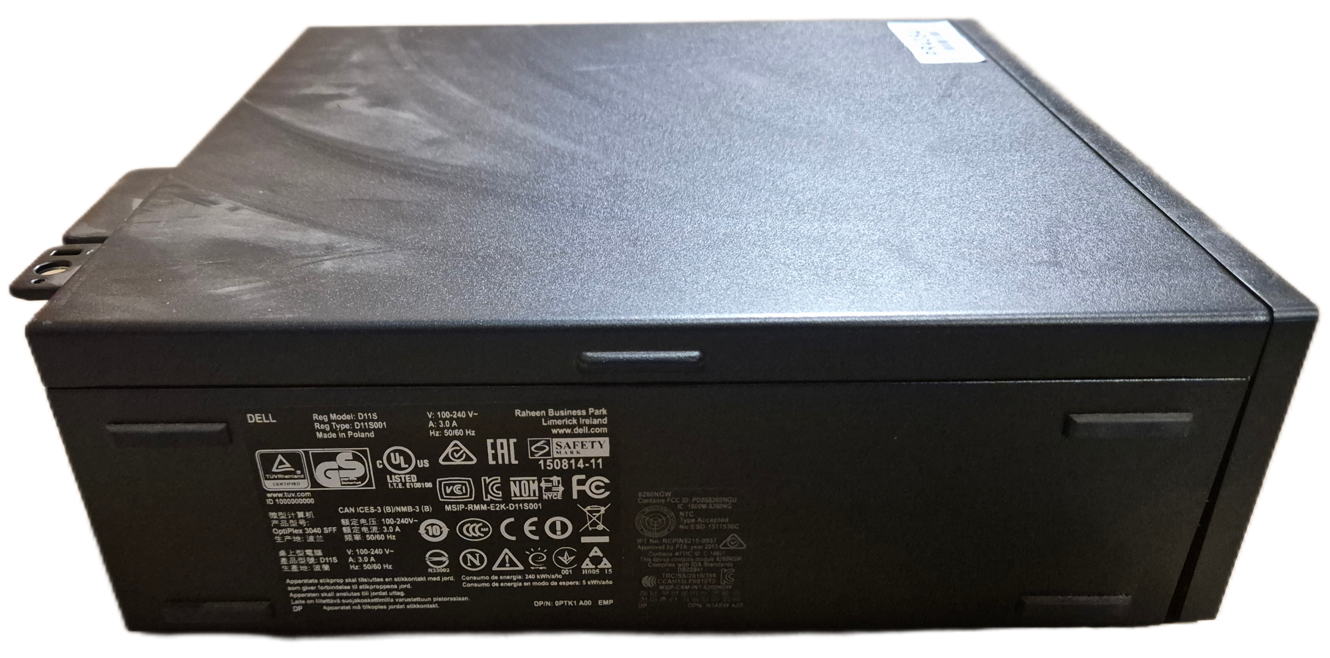Dell Optiplex 3040 SFF 500GB HDD 4GB RAM i3-6100 3.7GHz DVD Linux w/ wifi card NO AERIALS ( D11S001 ) USED