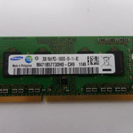 M471B5773DH0-CH9 - Samsung 2GB PC3-10600 DDR3-1333MHz non-ECC Unbuffered CL9 204-Pin SoDimm Single Rank Memory Module Mfr P/N M471B5773DH0-CH9 - Refurbished