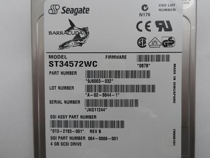 PR17594_9J6003-032_Seagate 4.55Gb SCSI 80 Pin 7200rpm 3.5in HDD - Image2