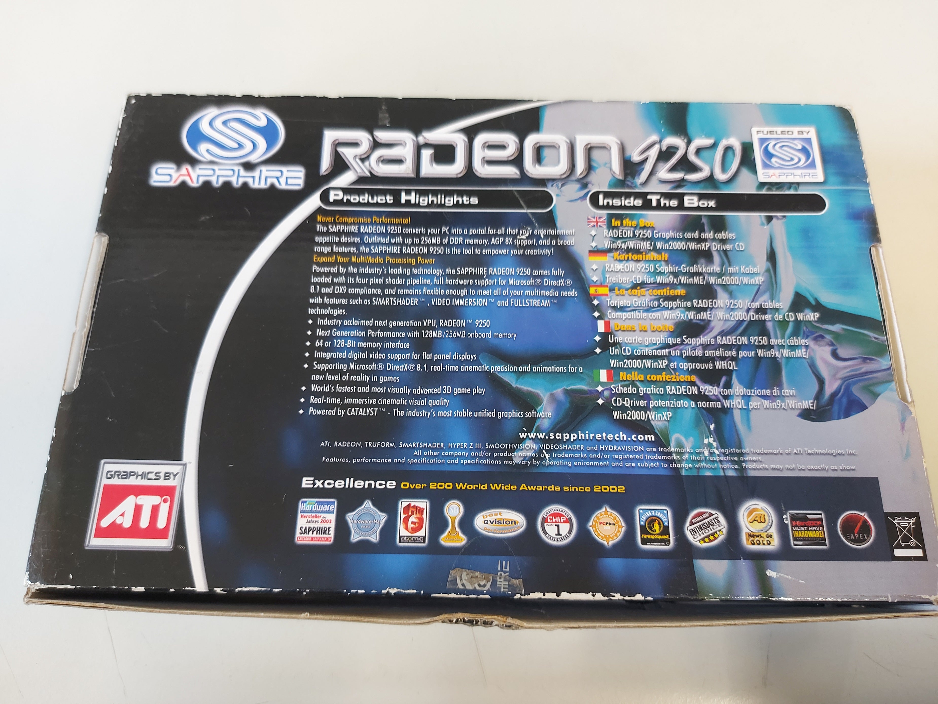 Sapphire Radeon 9250 128MB 64Bit DDR PCI Graphics Card ( 88-RC25-H2-SA R9250 ) NOB