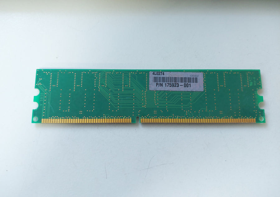 Micron HP 128MB PC2100 DDR-266MHz non-ECC Unbuffered CL2.5 184-Pin DIMM ( MT8VDDT1664AG-265A1 175923-001 ) REF