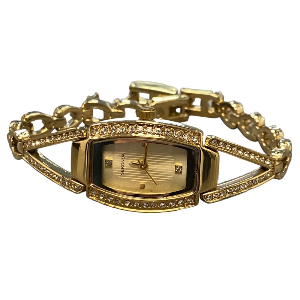 Sekonda Ladies Watch with Champagne Dial & Gold Bracelet 2772