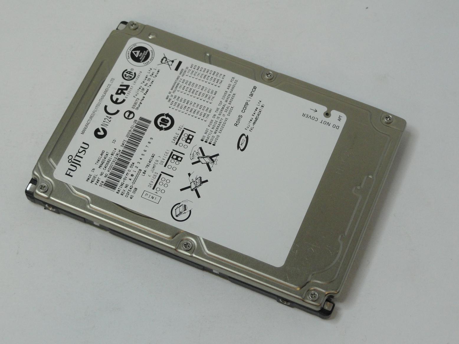 CA06821-B014 - Fujitsu 40GB IDE 4200rpm 2.5in HDD - Refurbished