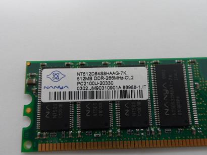 PR03453_NT512D64S8HAAG-7K_Nanya 512MB PC2100 DDR-266MHz non-ECC - Image3