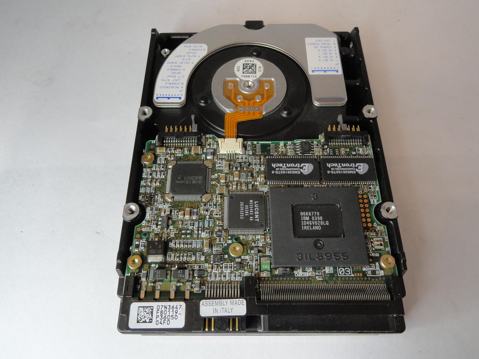 MC0099_07N3220_IBM 9Gb SCSI 68 Pin 10Krpm 3.5in HDD - Image3