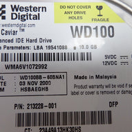 PR03773_WD100BB-60BNA1_Western Digital Compaq 10Gb IDE 7200rpm 3.5in HDD - Image4