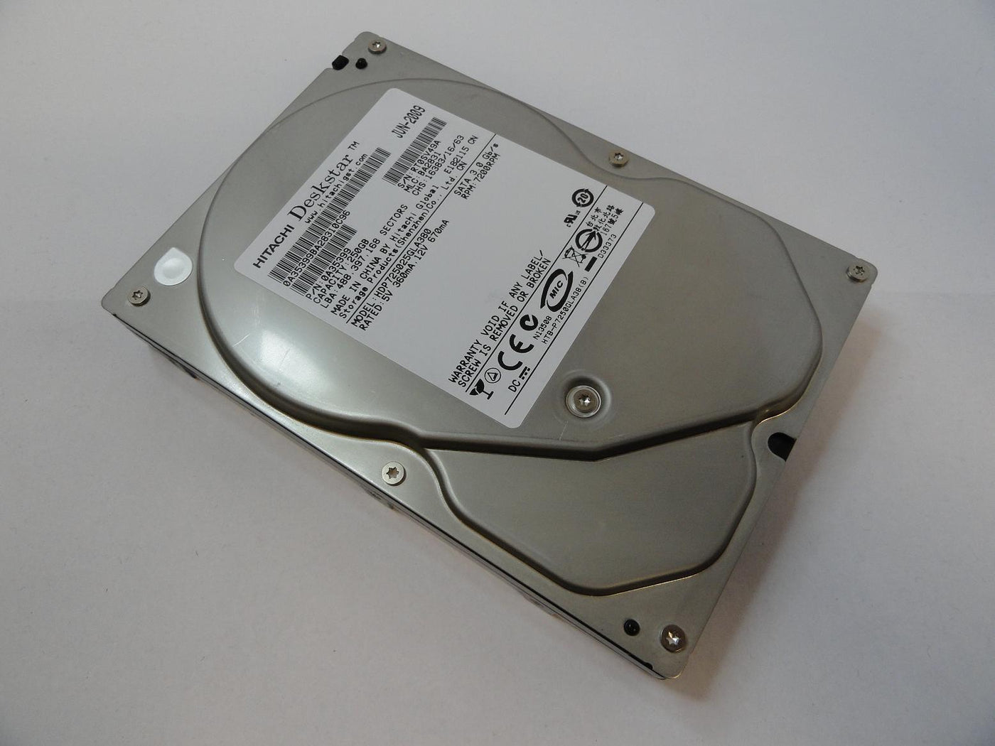 0A35399 - Hitachi 250GB SATA 7200rpm 3.5in Deskstar HDD - Refurbished