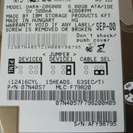 PR23430_07N4057_IBM 6GB IDE 4200rpm 2.5in HDD - Image3