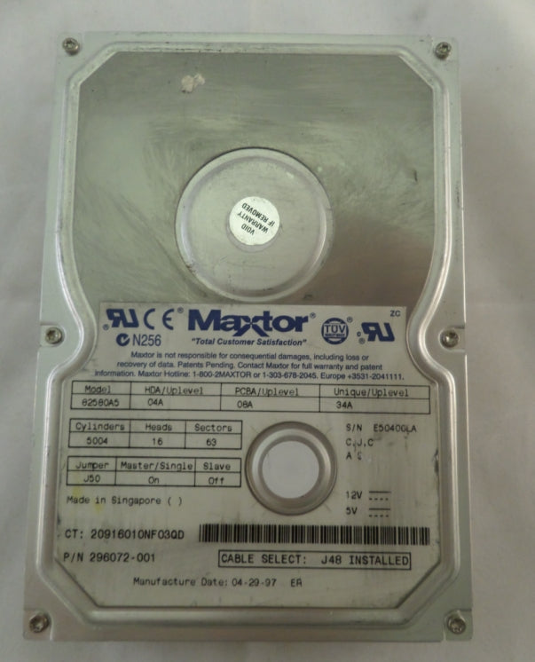 82580A5 - Compaq/Maxtor 2.5Gb IDE 5400rpm 3.5" HDD - Refurbished