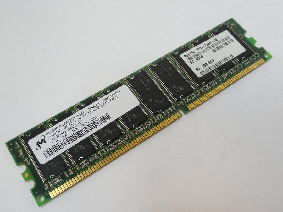 PC3200U-30331-B1 - Micron Sun 1GB PC3200 DDR-400MHz ECC Unbuffered CL3 184-Pin DIMM Dual Rank Memory - Refurbished
