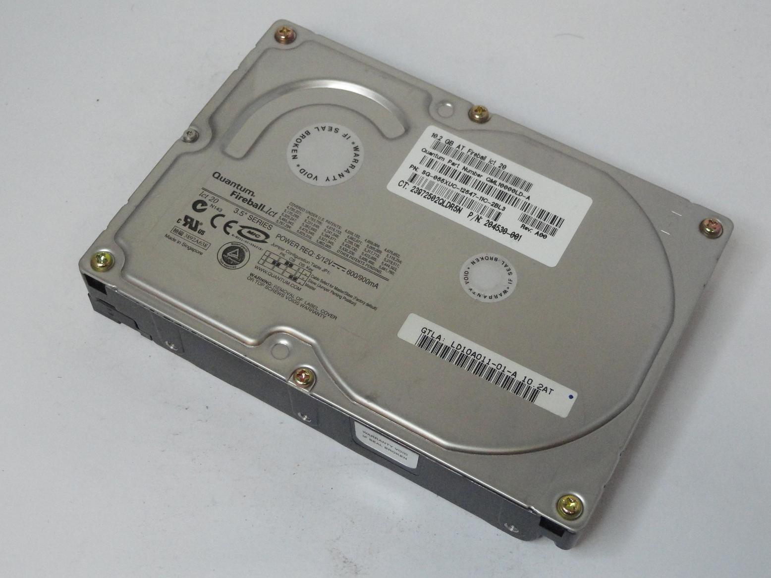 LD10A011 - Quantum Dell Compaq 10GB IDE 4500rpm 3.5in Fireball LCT HDD - Refurbished