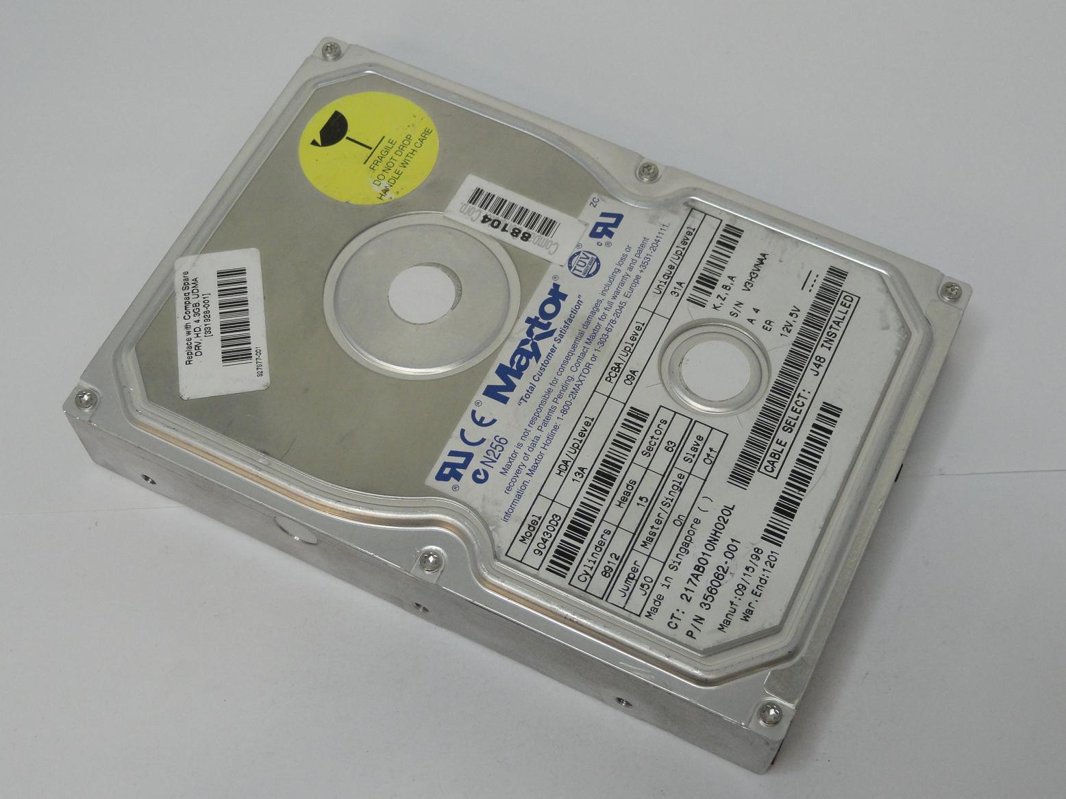 PR05645_90430D3_Compaq Maxtor 4.3GB IDE 3.5" 5400RPM Hard Drive - Image4