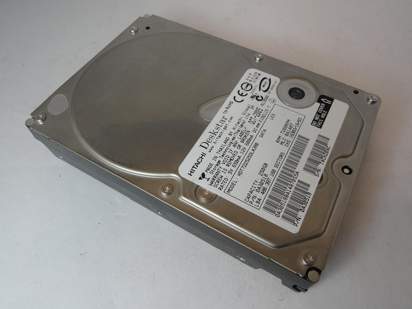 0A30518 - Hitachi 250GB SATA 7200rpm 3.5in Deskstar HDD - USED